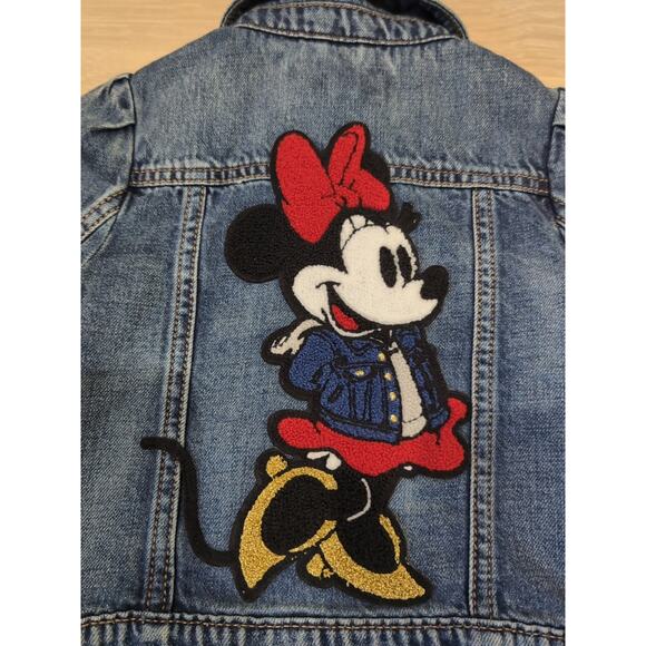 BabyGap Disney Minnie Mouse Kids Blue Jean Jacket Sz 3 - Picture 3 of 9